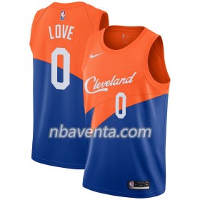 Camiseta Hombre Cleveland Cavaliers Kevin Love 0 2018-19 Nike City Edition Azul Swingman